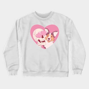 My Dog is My Valentine Crewneck Sweatshirt